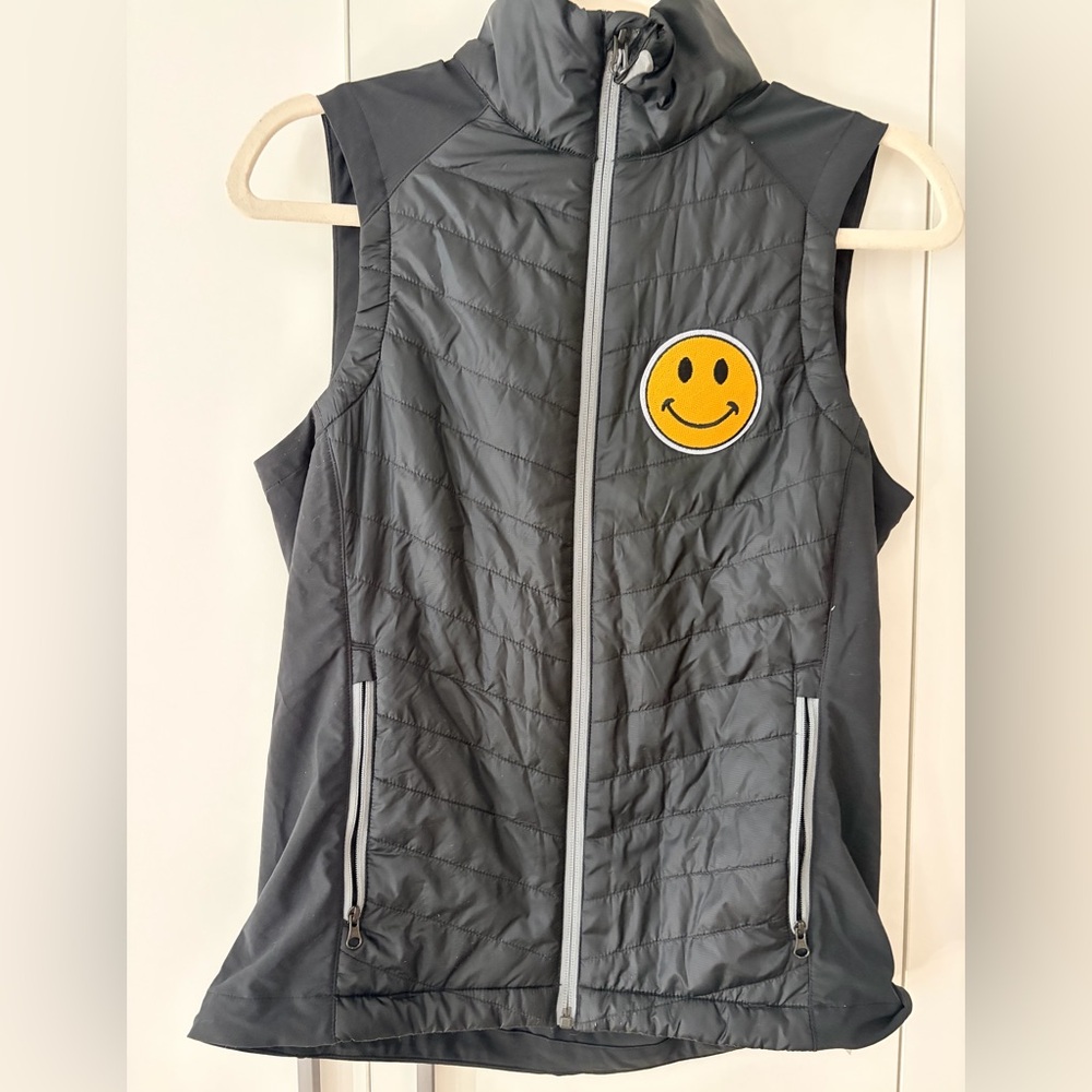 Nathan Black Workout Vest with smiley 😃